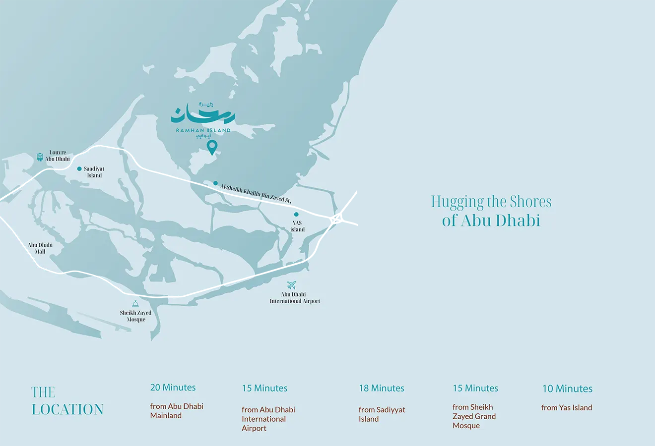 Damac Islands Dubai Location Map