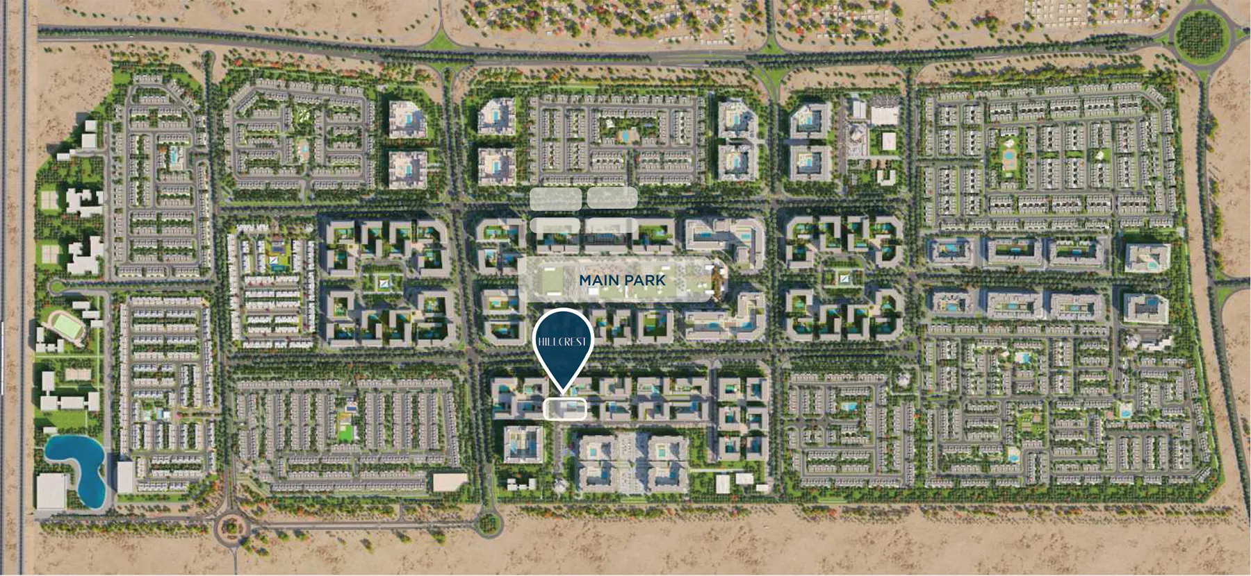 Hillcrest at Town Square Dubai Master Plan