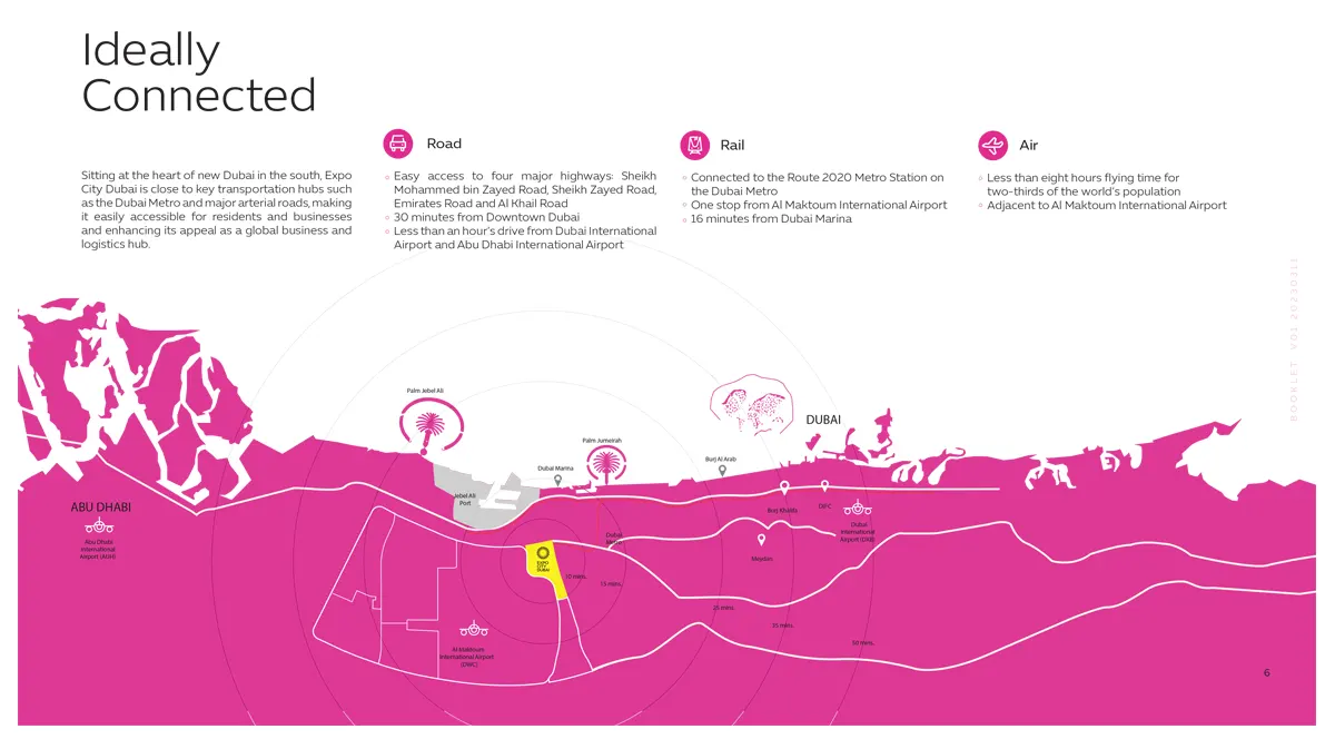 Damac Islands Dubai Location Map