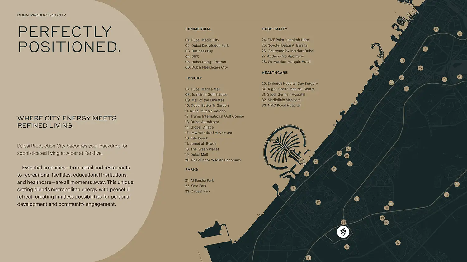 Damac Islands Dubai Location Map