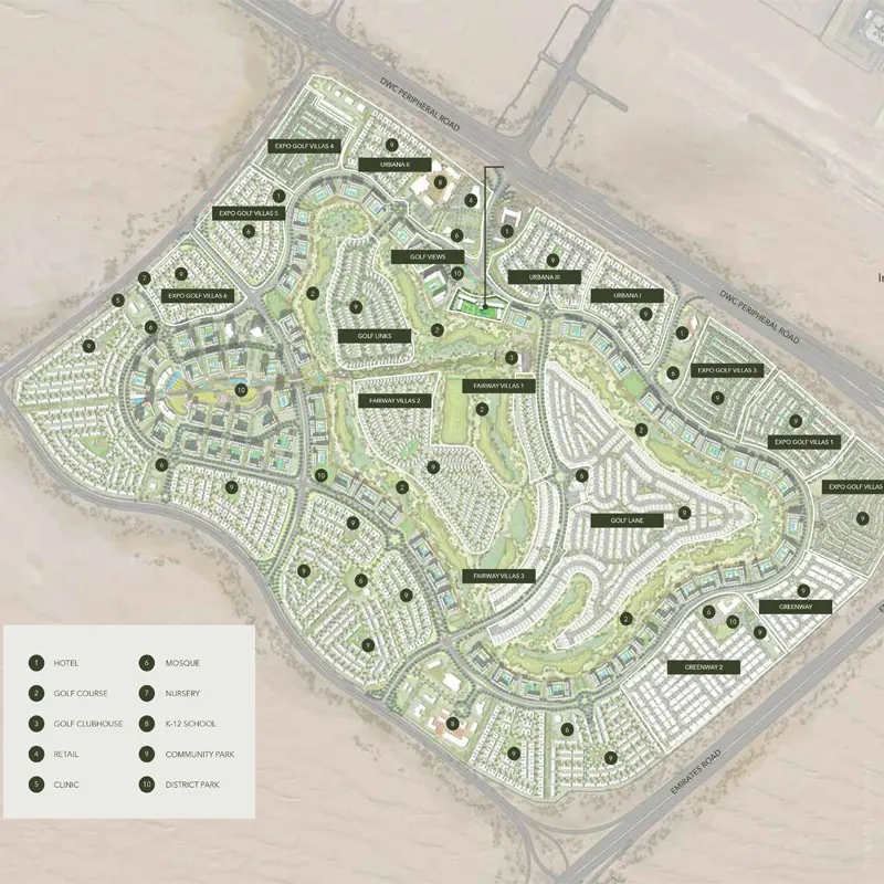 Emaar Golf Fields Master Plan