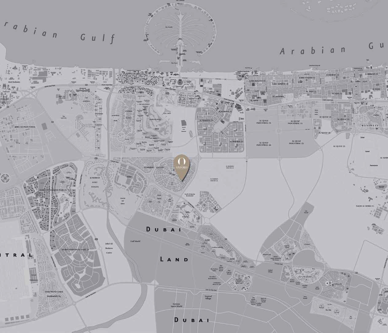 Damac Islands Dubai Location Map
