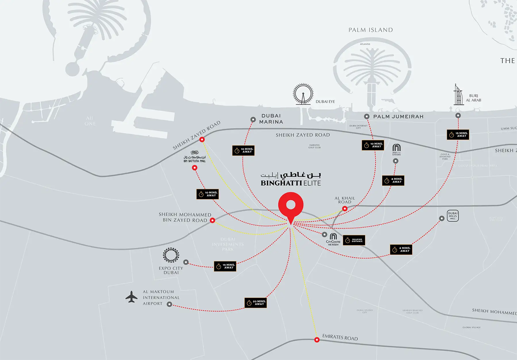 Binghatti Elite at Dubai Production City Master Plan