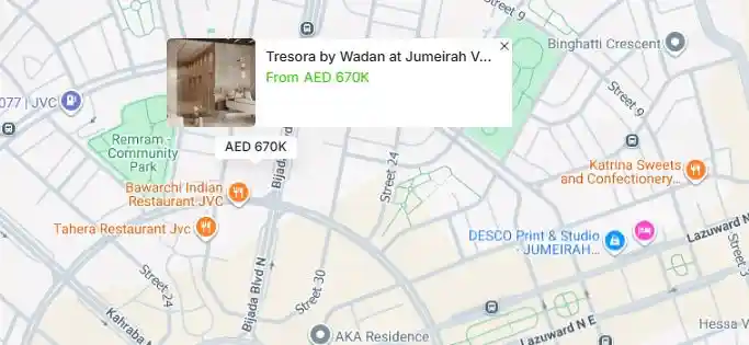Damac Islands Dubai Location Map