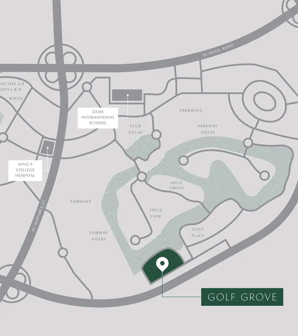 Damac Islands Dubai Location Map