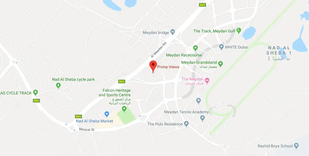Damac Islands Dubai Location Map