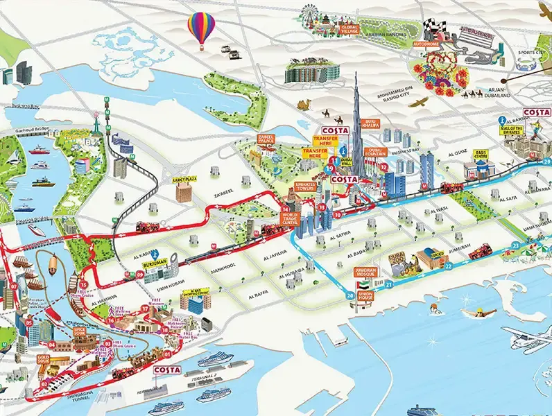 Damac Islands Dubai Location Map