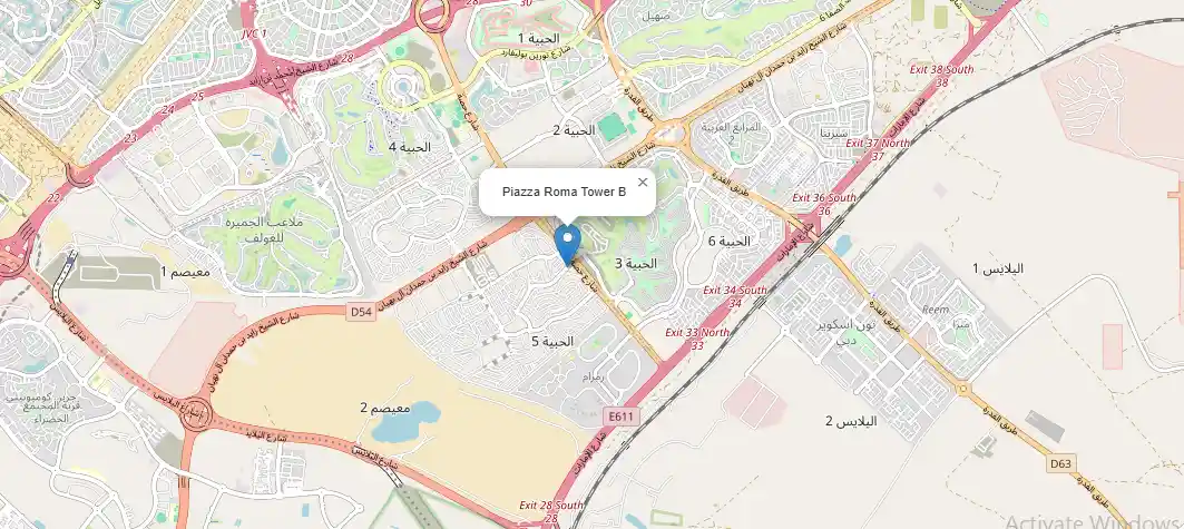 Piazza Roma at Damac Lagoons Master Plan