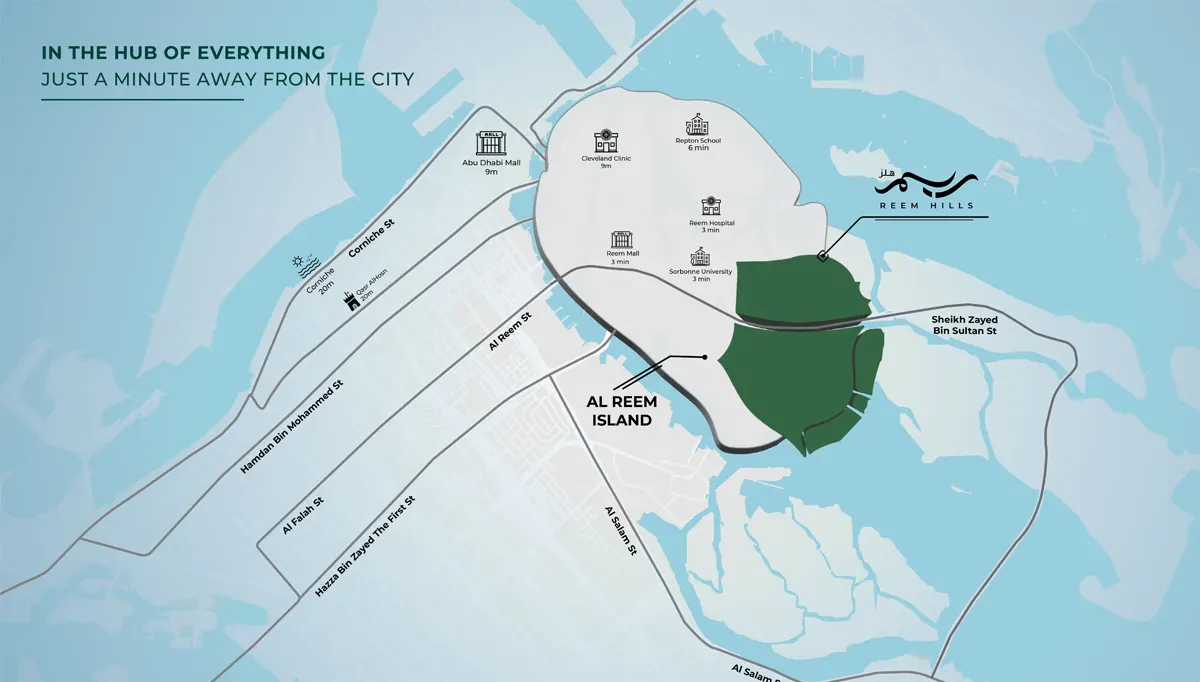Damac Islands Dubai Location Map