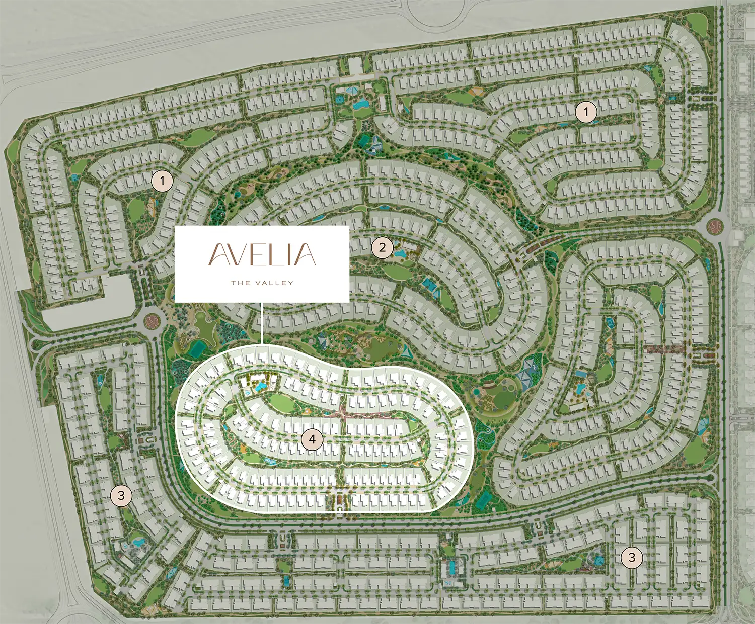 Avelia at The Valley by Emaar Master Plan