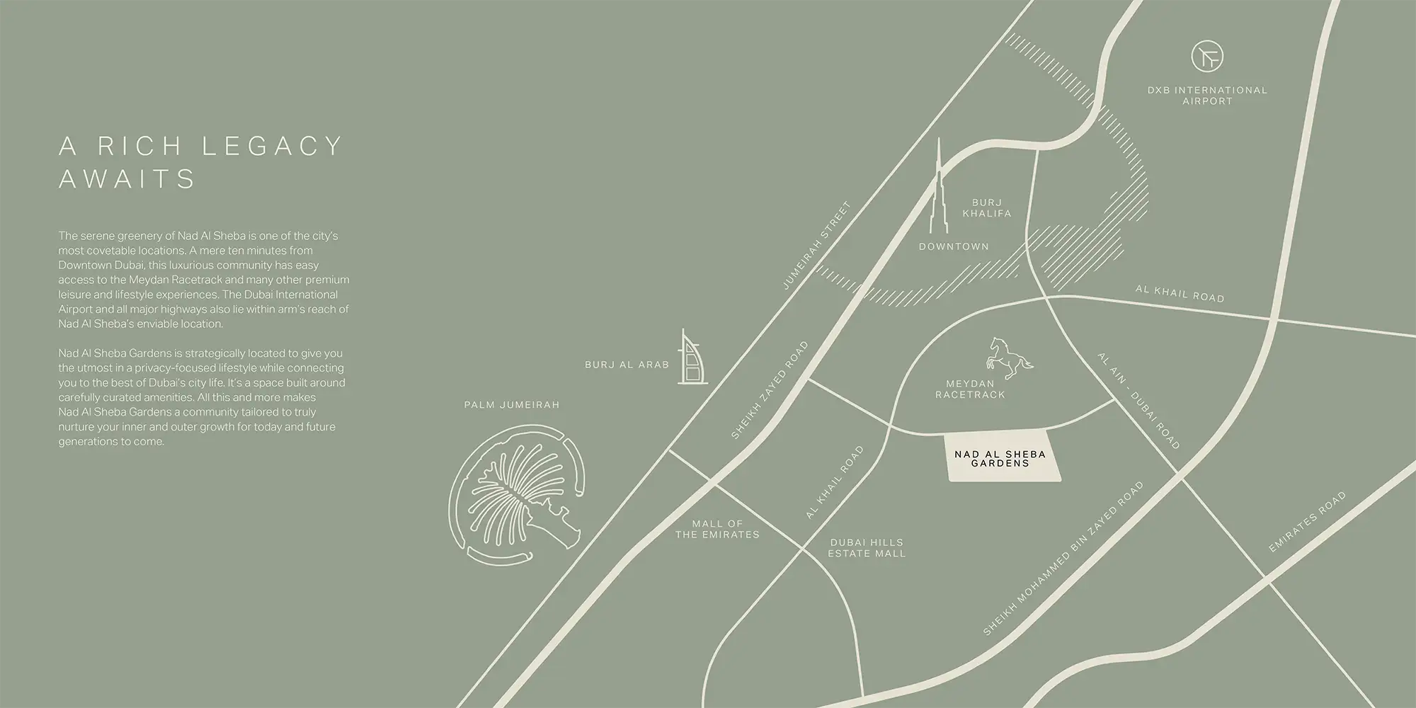 Damac Islands Dubai Location Map