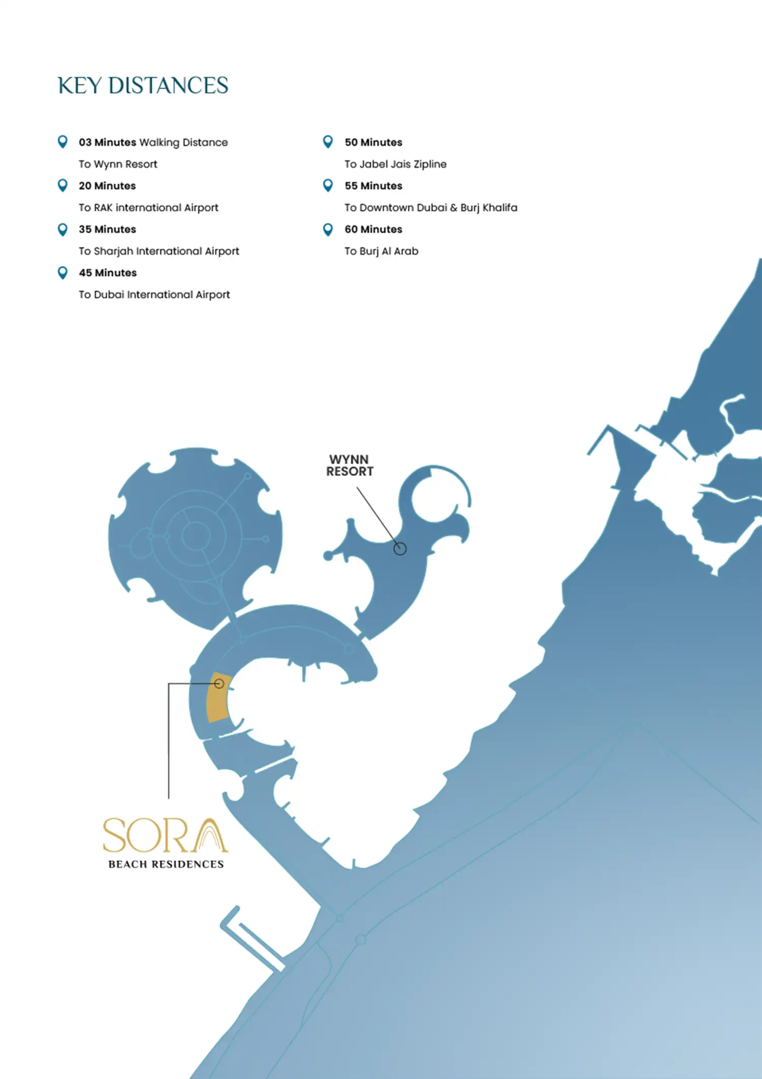 Damac Islands Dubai Location Map