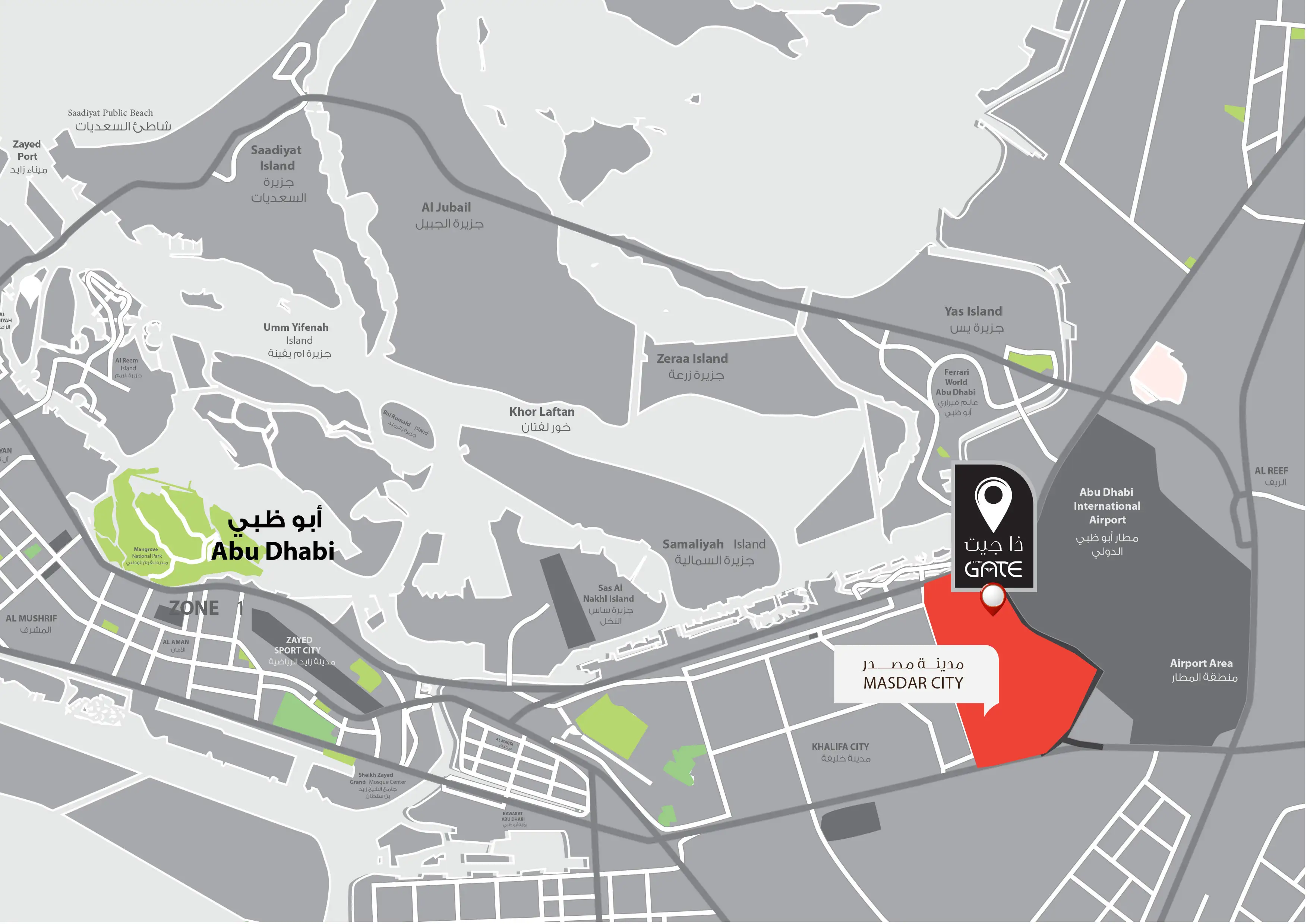 Damac Islands Dubai Location Map