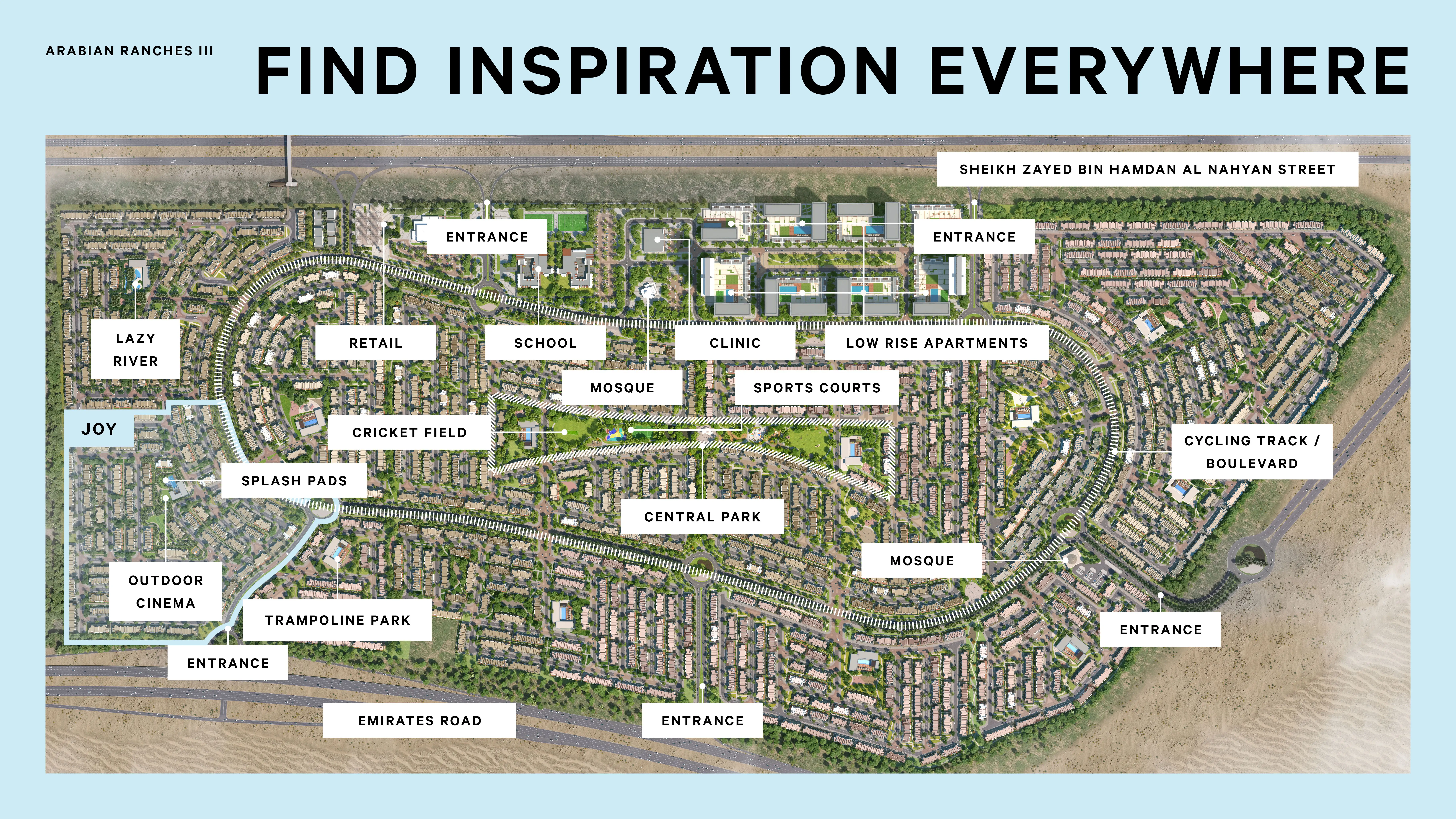 Joy Townhouses at Arabian Ranches 3 Master Plan