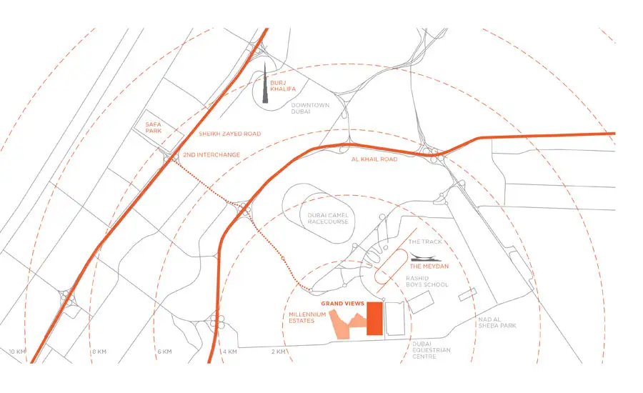 Damac Islands Dubai Location Map