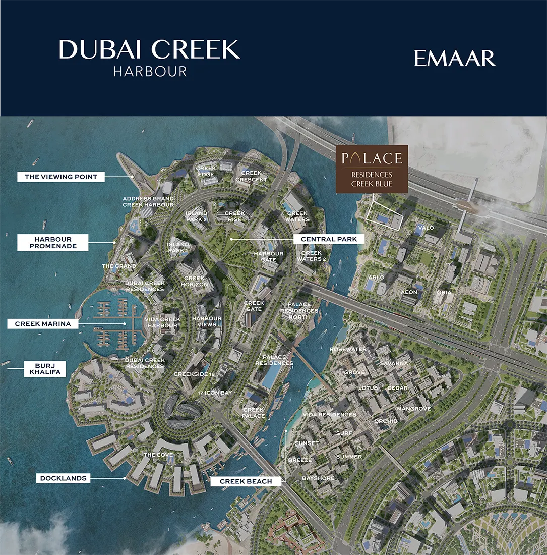 Palace Residences Creek Blue Master Plan