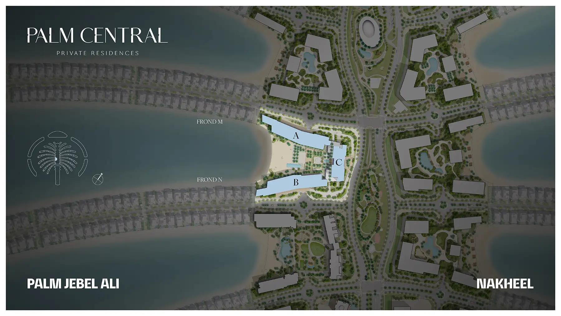 Palm Central Private at Palm Jebel Ali Master Plan