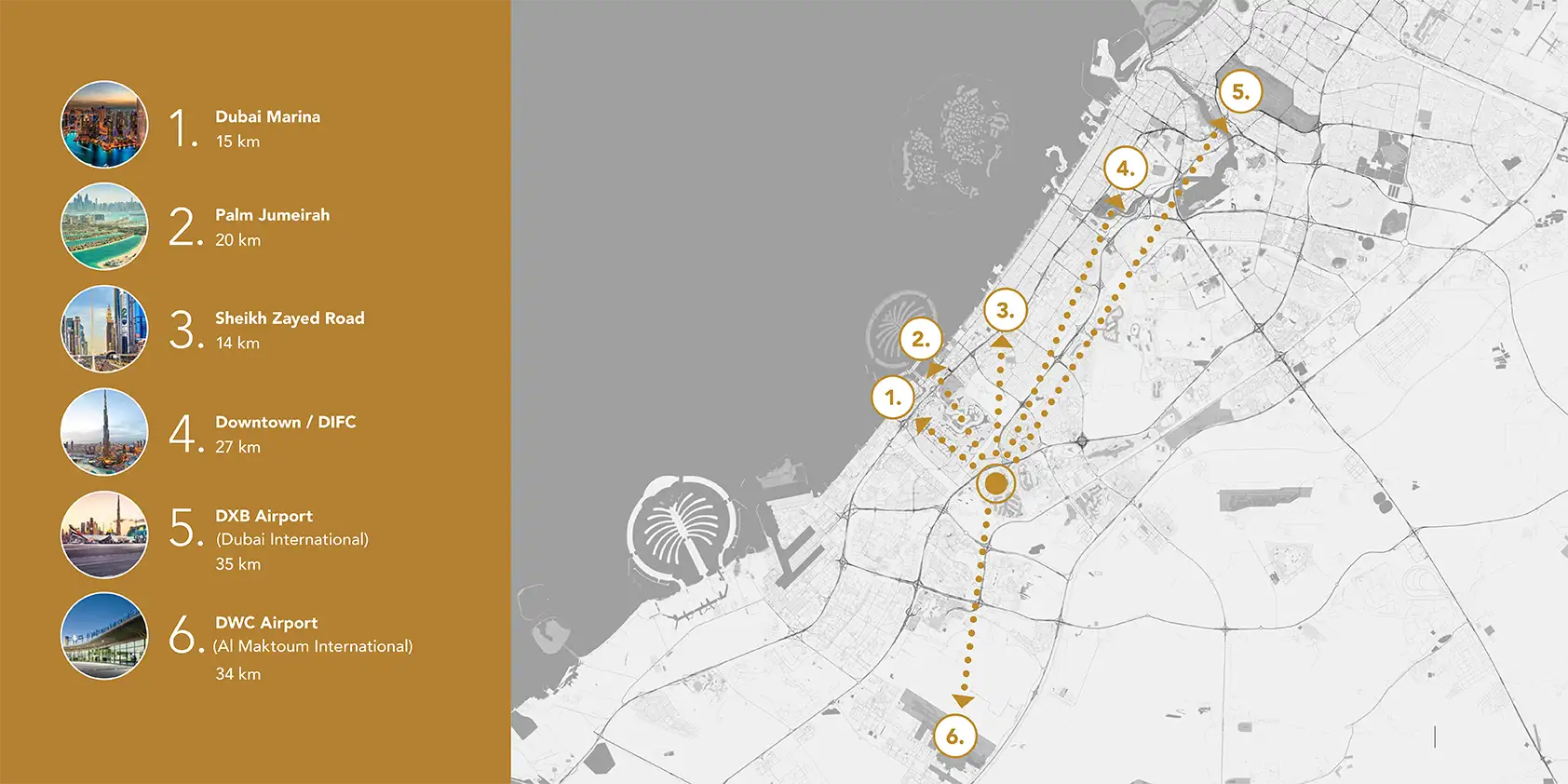 Damac Islands Dubai Location Map