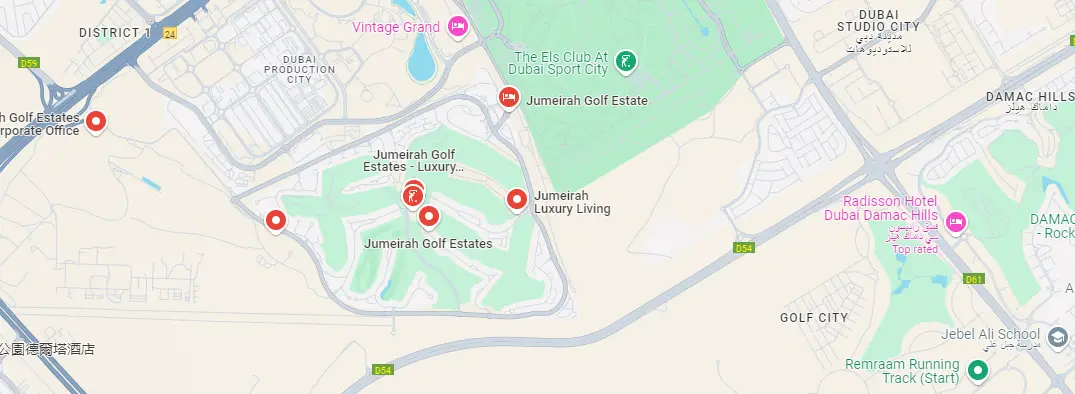 Damac Islands Dubai Location Map