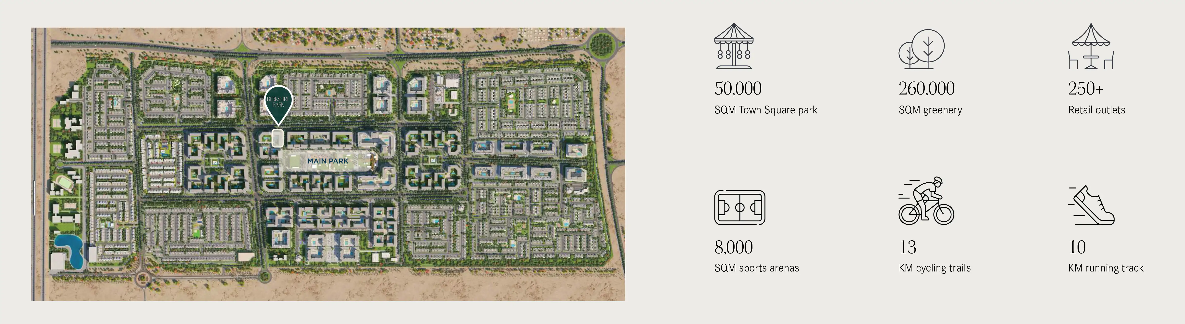 Berkshire Park at Town Square Dubai Master Plan