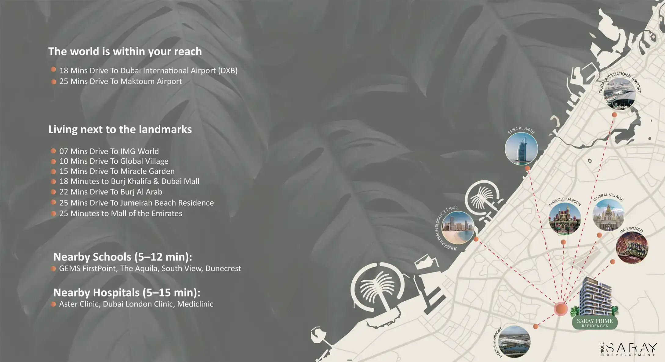 Damac Islands Dubai Location Map