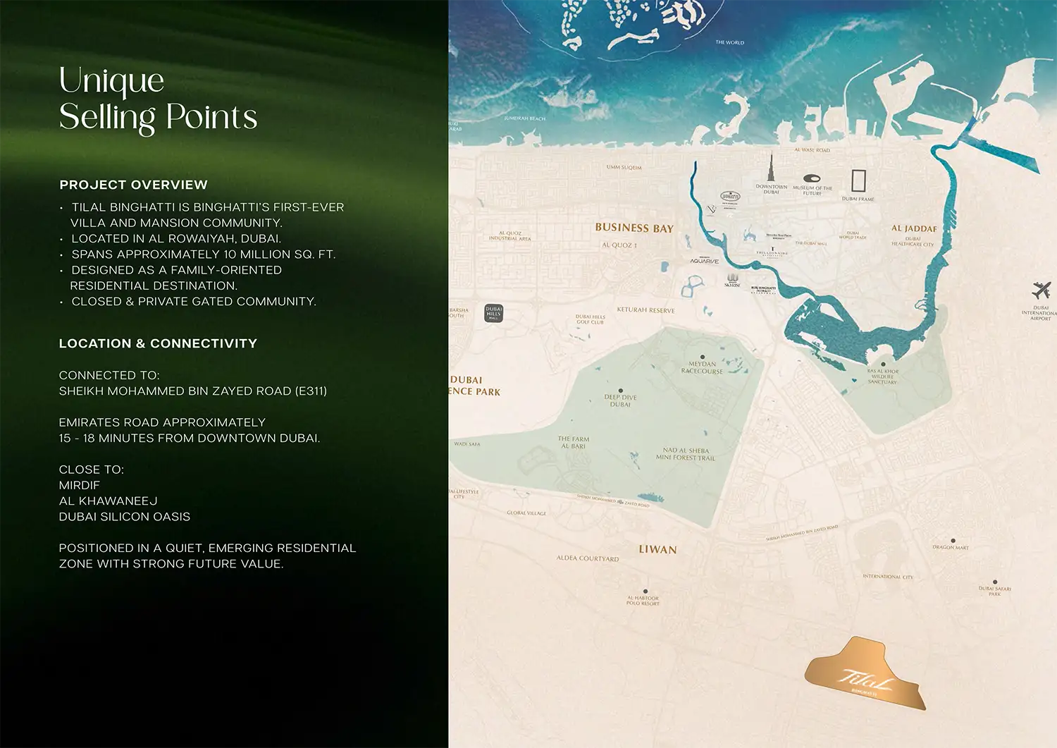 Damac Islands Dubai Location Map