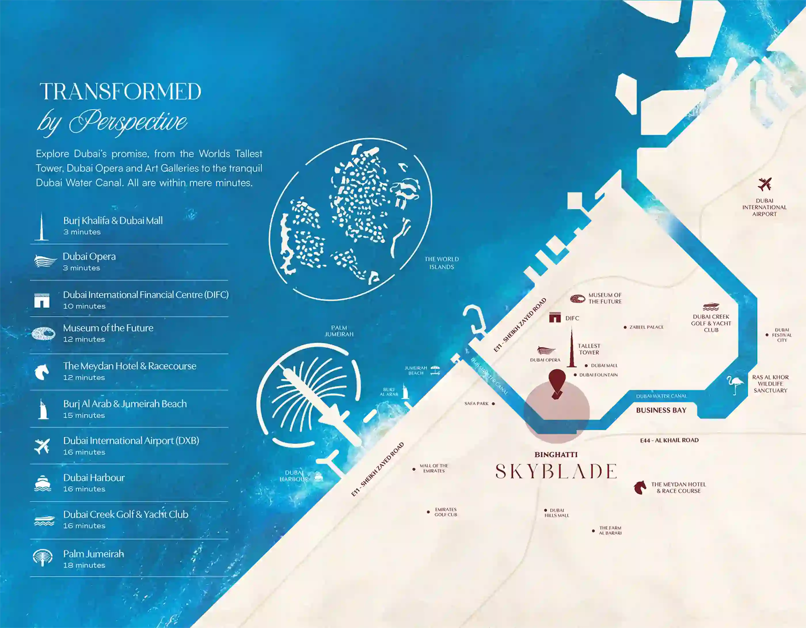 Damac Islands Dubai Location Map