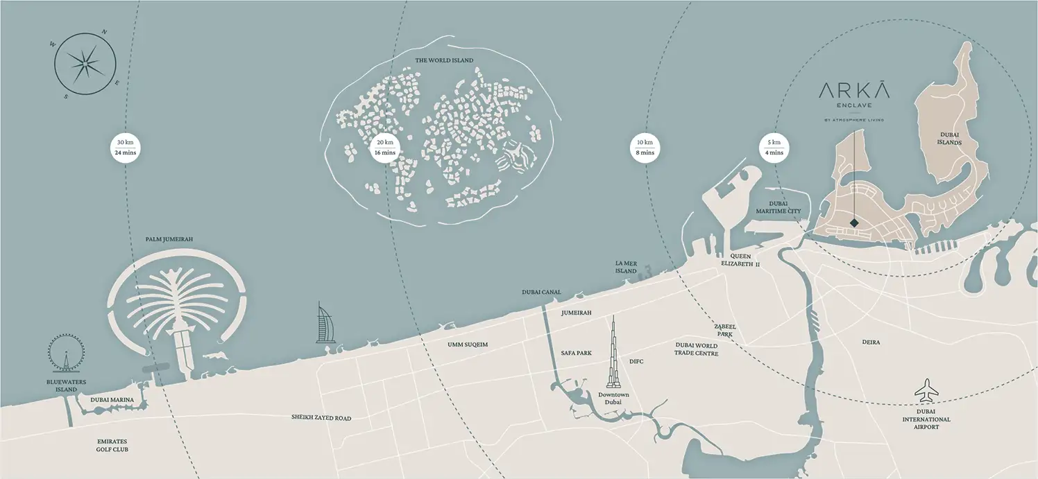 Arka Enclave Residences at Dubai Islands Master Plan
