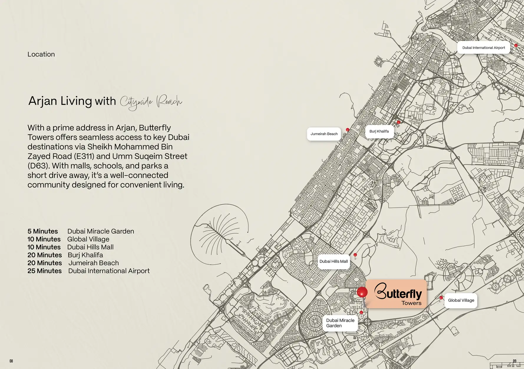 Butterfly Towers at Arjan Master Plan