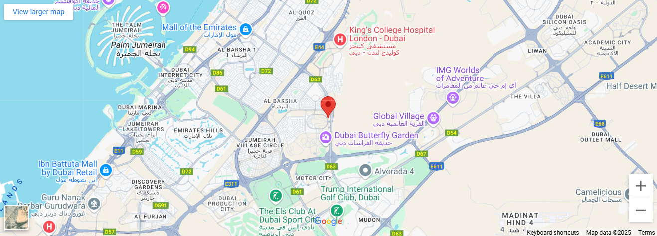 Damac Islands Dubai Location Map