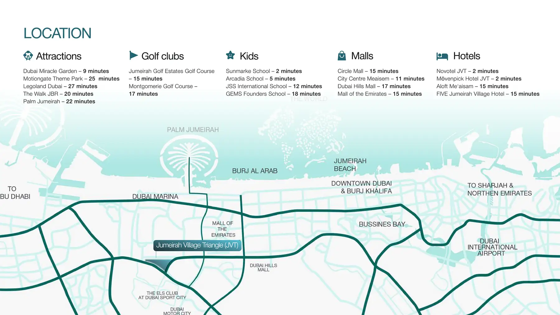 Damac Islands Dubai Location Map