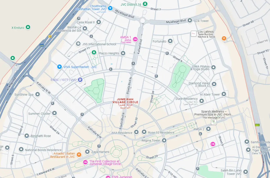 Damac Islands Dubai Location Map