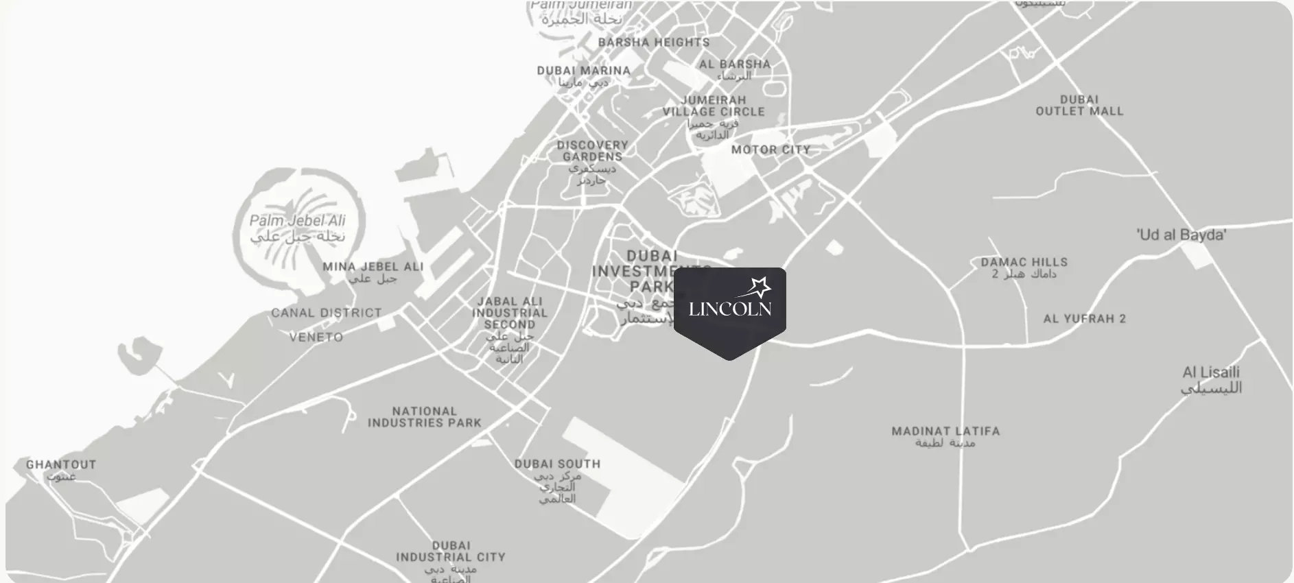 Damac Islands Dubai Location Map