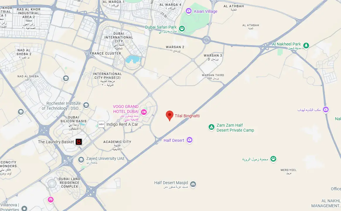 Damac Islands Dubai Location Map