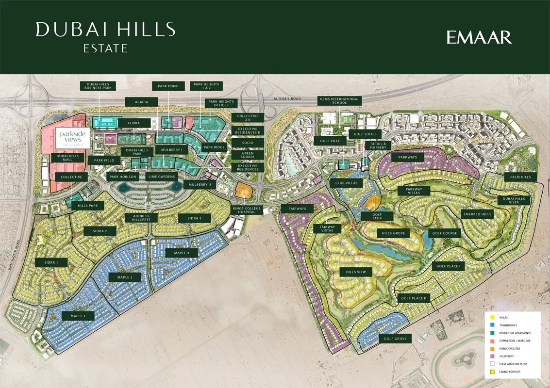 Emaar Parkside Views Master Plan