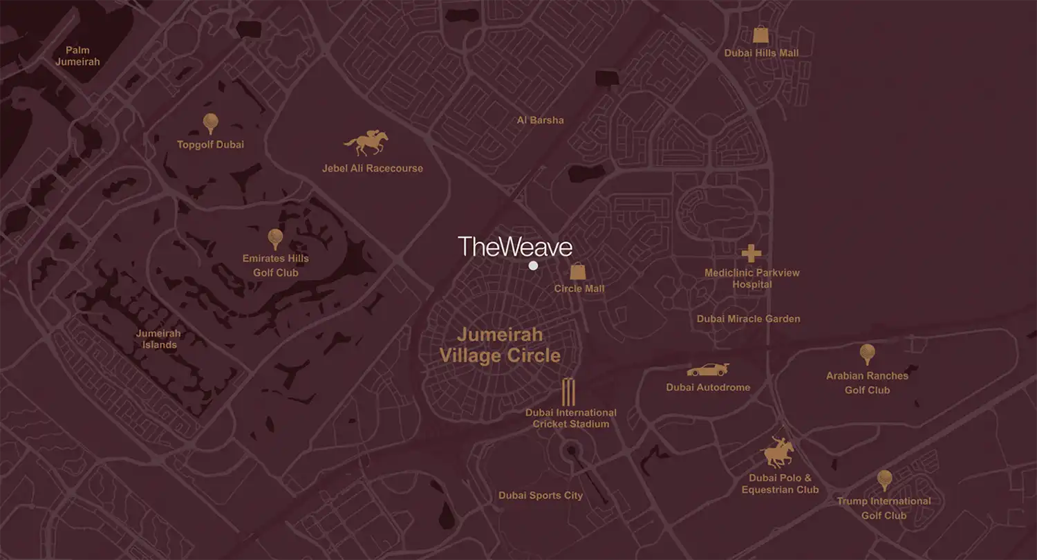 Damac Islands Dubai Location Map