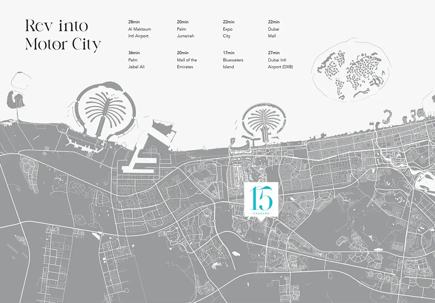Damac Islands Dubai Location Map