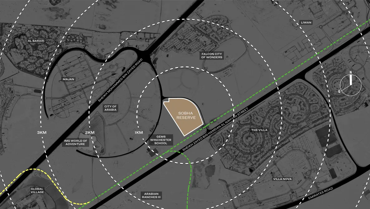 Damac Islands Dubai Location Map