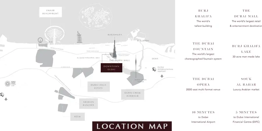 Damac Islands Dubai Location Map