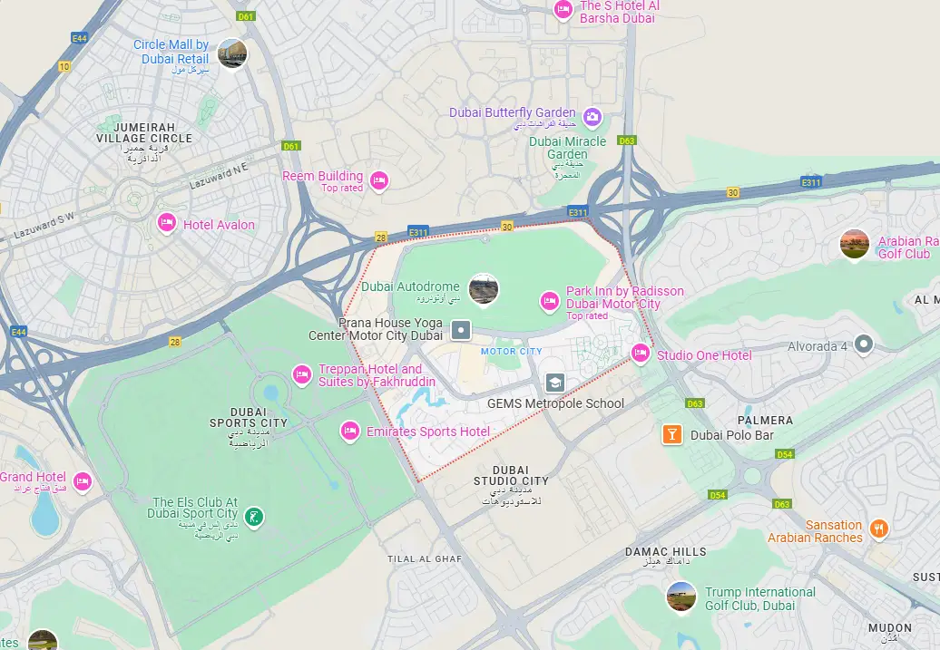 Damac Islands Dubai Location Map