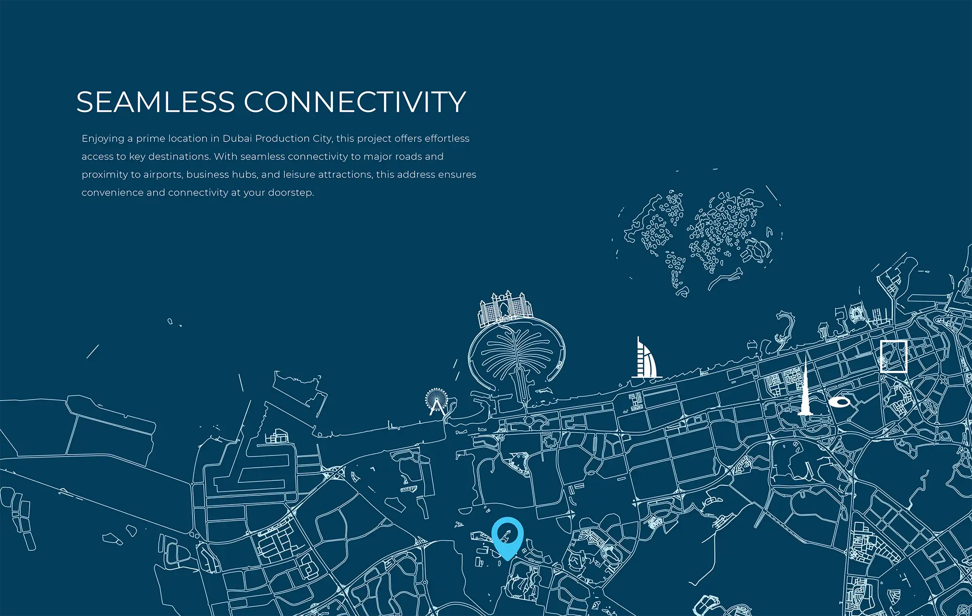 Damac Islands Dubai Location Map