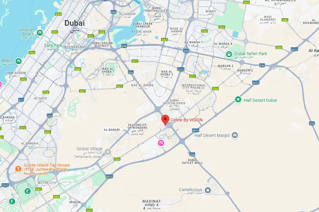 Damac Islands Dubai Location Map