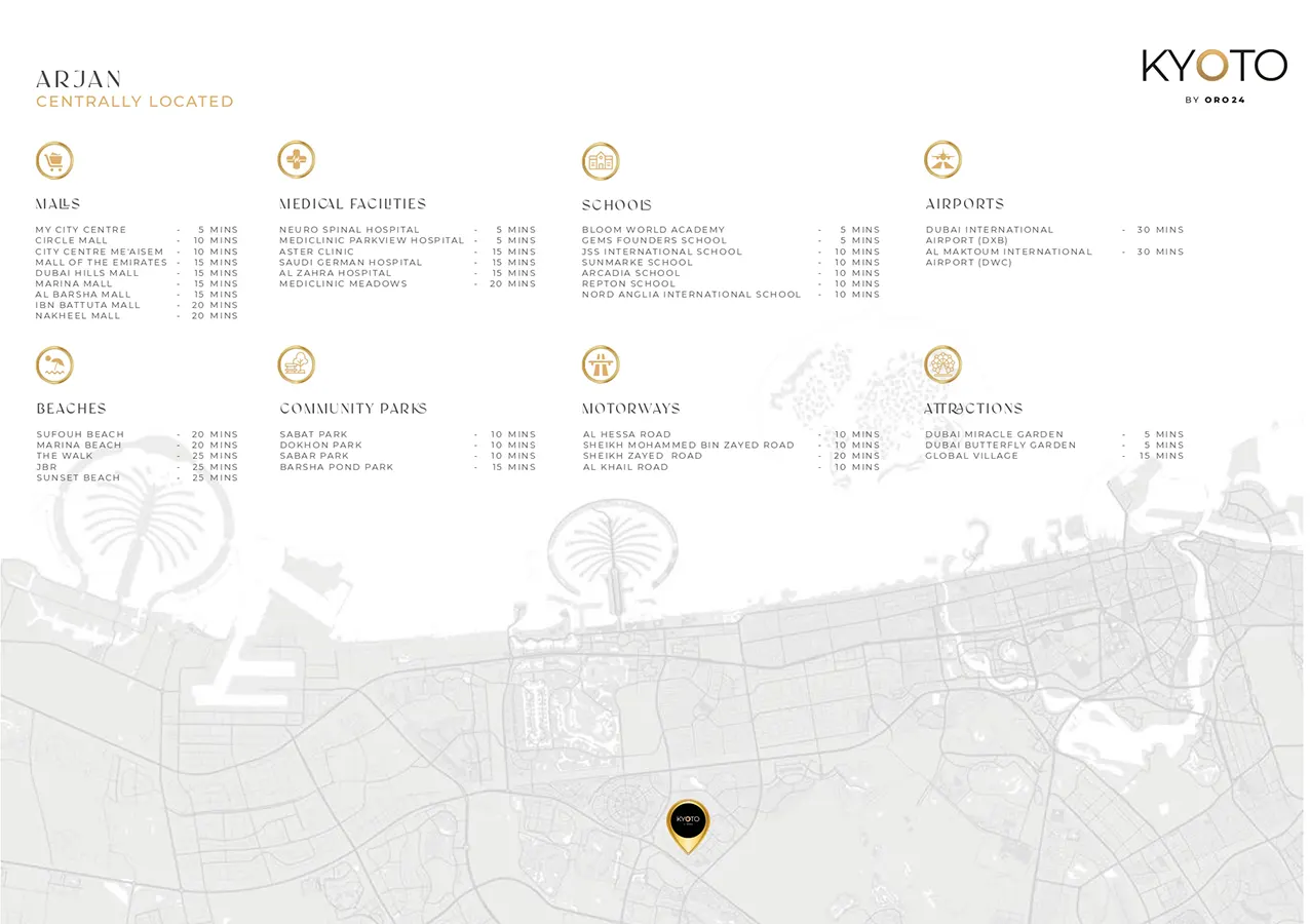 Damac Islands Dubai Location Map