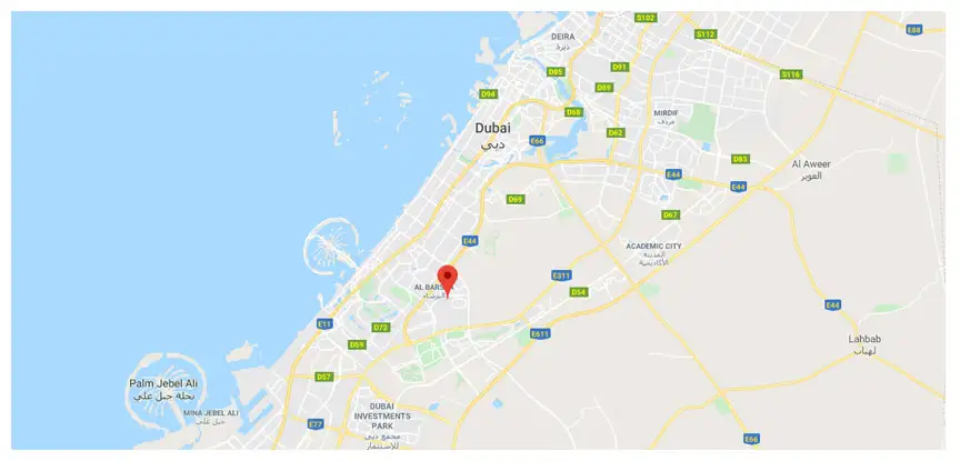 Damac Islands Dubai Location Map