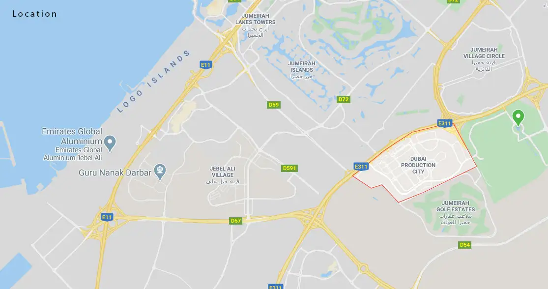 Damac Islands Dubai Location Map