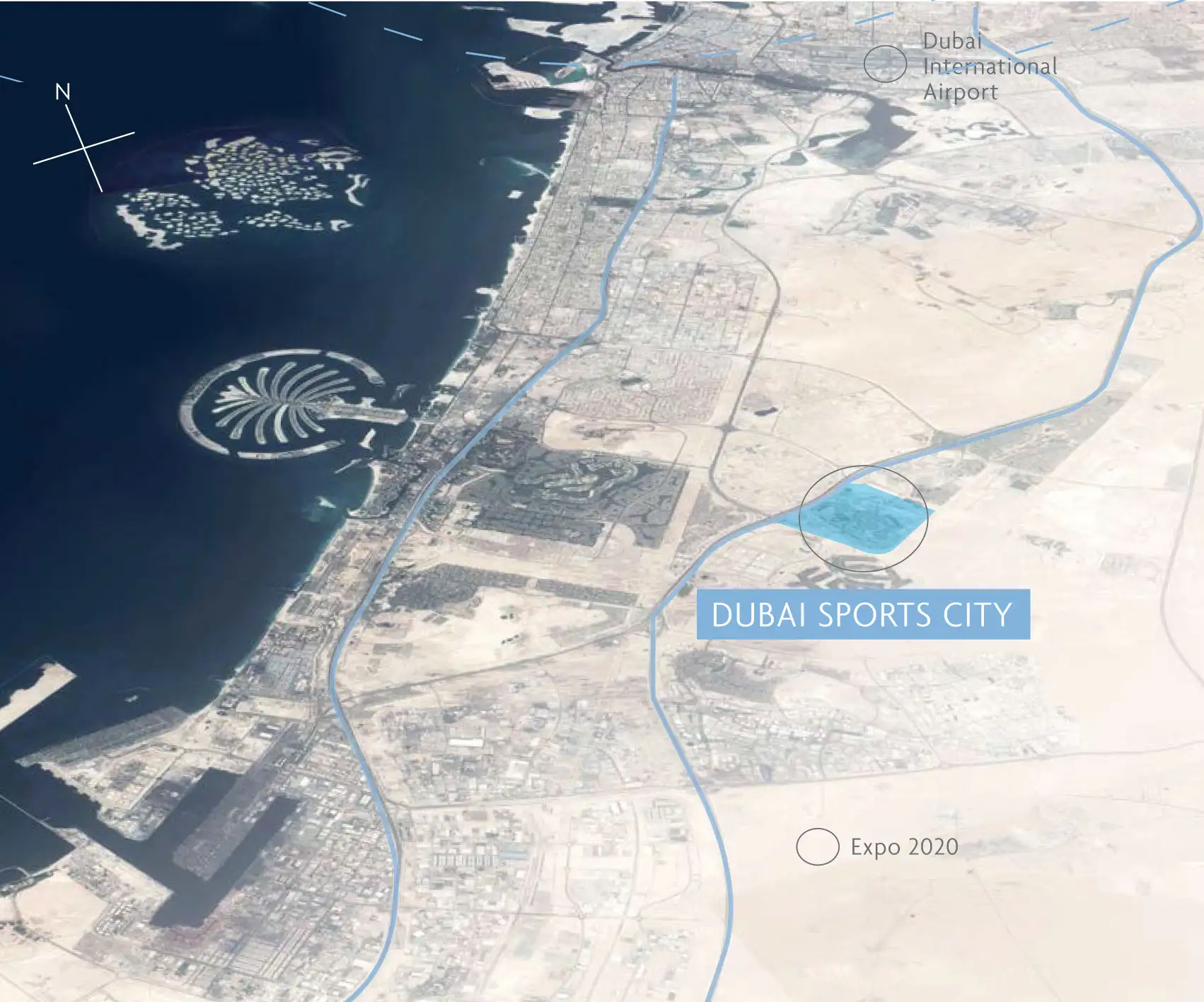 Damac Islands Dubai Location Map
