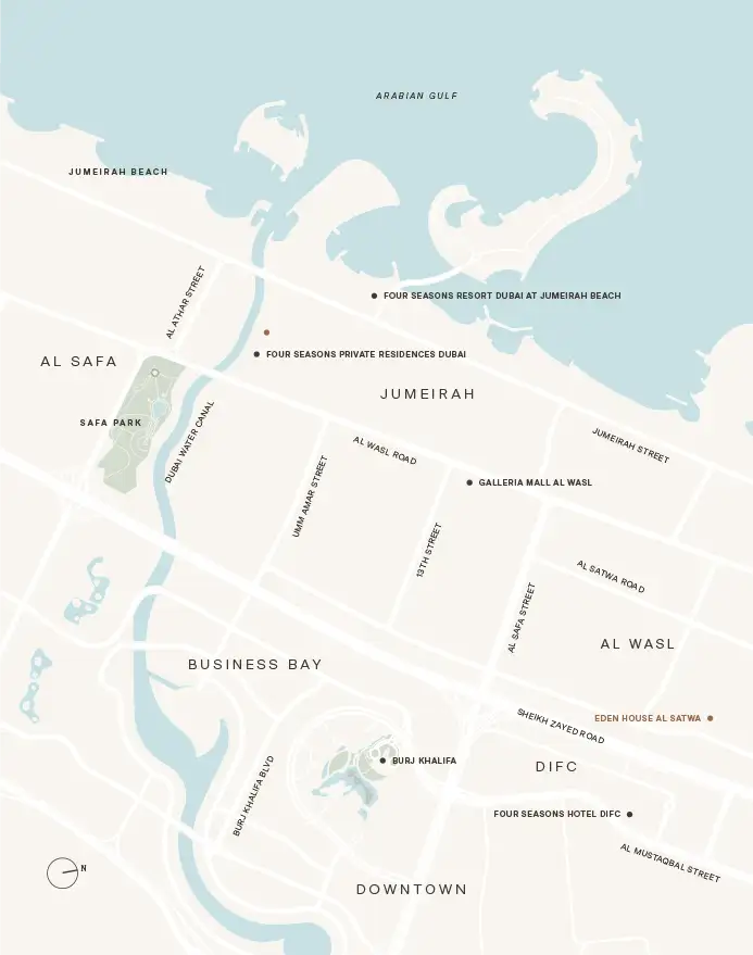 Peninsula Dubai Residences at Jumeirah 2 Master Plan