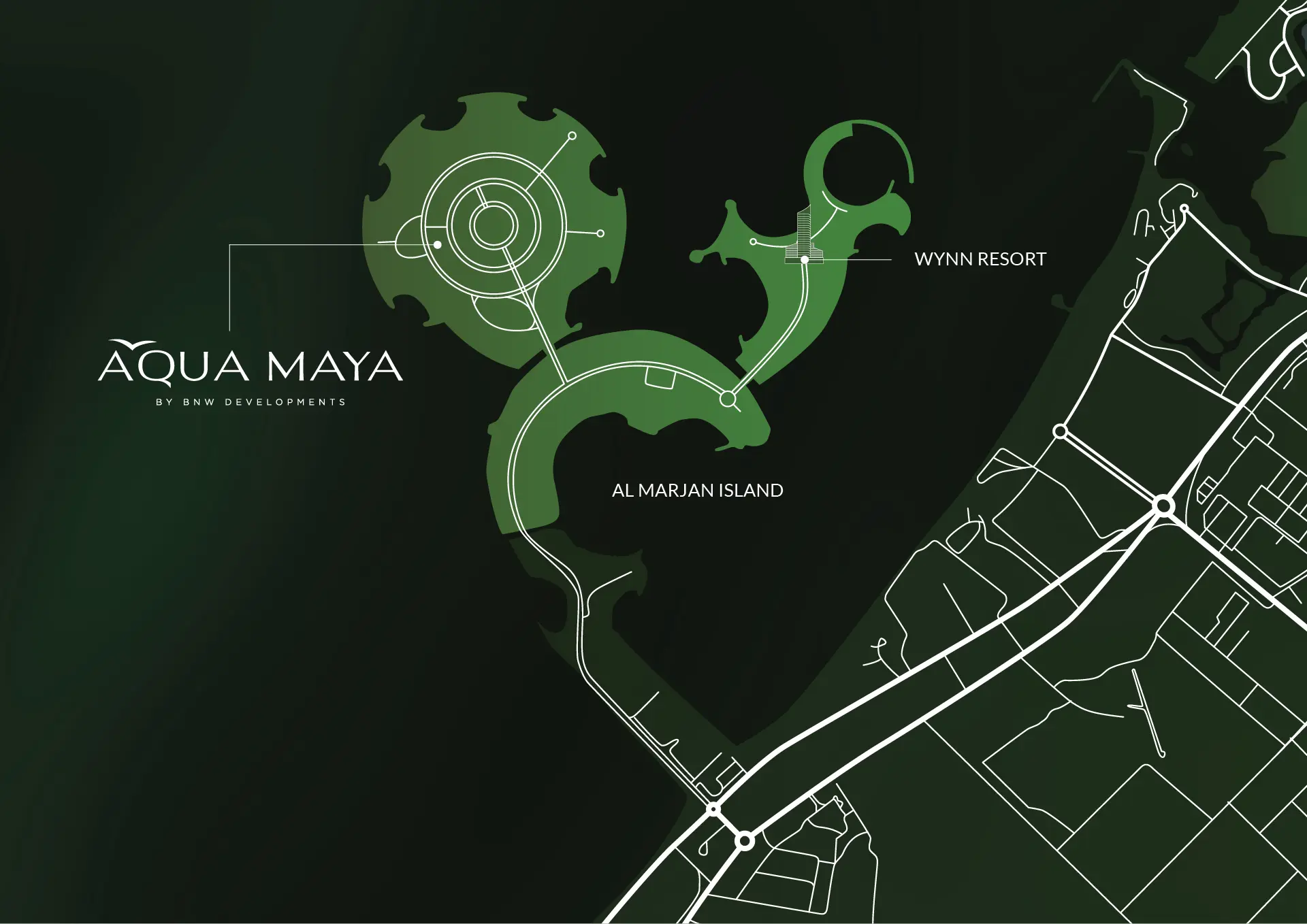 Damac Islands Dubai Location Map