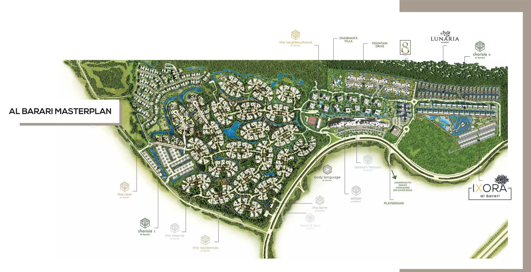 Al Barari Show Villas Master Plan