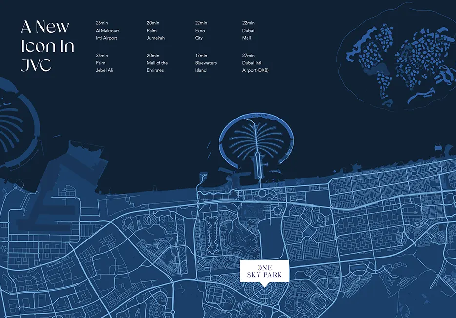 Damac Islands Dubai Location Map